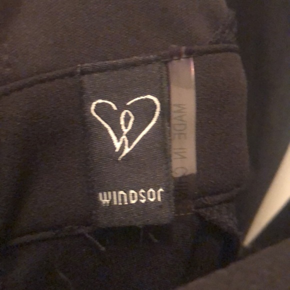 WINDSOR Black fitted dress with mesh side detail - Picture 6 of 6